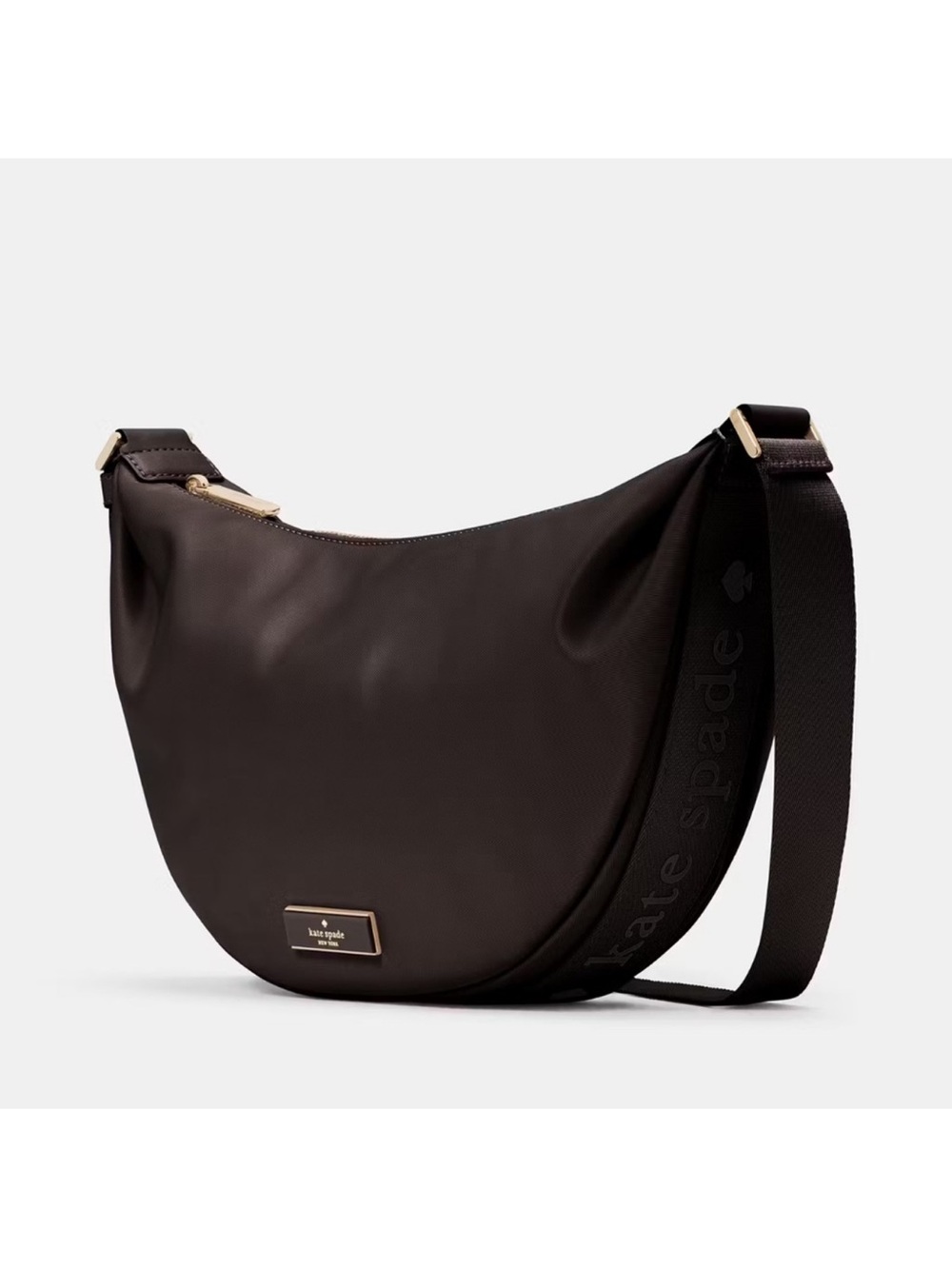 Kate Spade Carter Nylon Medium Sling Bag Hot Fudge